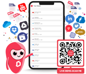 AppMyFiles/links with QR code and Shortlink access - DocDrag Platform