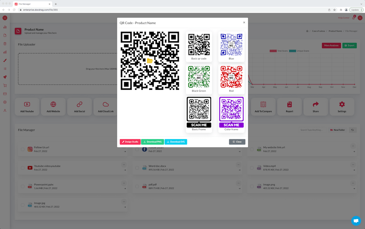 QR code template 